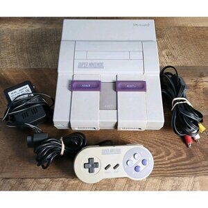 Super Nintendo Console SNES System SNS-001 Tested & Working